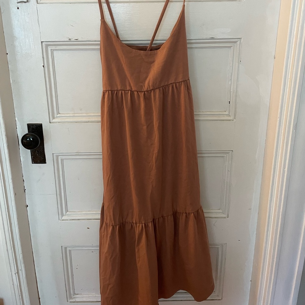 Light Brown Midi GAP Dress